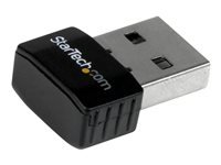 StarTech.com USB 2.0 300 Mbps Mini Wireless-N Network Adapter - 802.11n 2T2R WiFi Adapter - USB Wireless Adapter - N300 Wireless NIC (USB300WN2X2C) - Netværksadapter - USB 2.0 - 802.11b/g/n - sort USB300WN2X2C