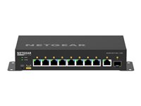 NETGEAR AV Line M4250-9G1F-PoE+ - Switch - L3 - Administreret - 8 x 10/100/1000 (8 PoE+) + 1 x 10/100/1000 + 1 x Gigabit SFP - side til side-luftstrøm - desktop - PoE+ (110 W) GSM4210PD-100EUS