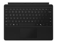 Microsoft Surface Pro Keyboard - Tastatur - med trackpad, accelerometer - bagbelyst - QWERTY - Nordisk - sort - for Surface Pro 10 for Business EP2-00402