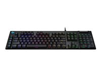 Logitech G815 LIGHTSYNC RGB Mechanical Gaming Keyboard - GL Tactile - Tastatur - bagbelyst - USB - Nordisk - tastkontakt: GL Tactile - sort - for Komplett Epic Gaming PC a166, a170 920-008989