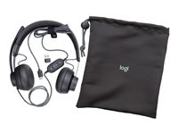 Logitech Zone Wired MSFT Teams - Headset - på øret - kablet - USB-C - grafit - Certified for Microsoft Teams 981-000870