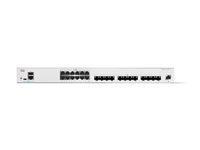 Cisco Catalyst 1300-24XTS - Switch - L3 - smart - 12 x 10 Gigabit Ethernet + 12 x 10 Gigabit SFP+ - monterbar på stativ C1300-24XTS