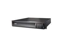 APC Smart-UPS X 1000 Rack/Tower LCD - UPS (rackversion) - AC 230 V - 800 Watt - 1000 VA - RS-232, USB - output-stikforbindelser: 8 - 2U - sort SMX1000I