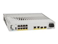 Cisco Catalyst 9200CX - Network Essentials - switch - kompakt - L3 - Administreret - 8 x 10/100/1000 (PoE+) + 2 x 1000Base-T + 2 x 10 Gigabit SFP+ (uplink) - monterbar på stativ - PoE+ (240 W) C9200CX-8P-2XGH-E