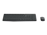 Logitech MK235 - Tastatur og mus-sæt - trådløs - 2.4 GHz - fransk 920-007907