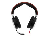 Jabra Evolve 80 Stereo Replacement - Headset - fuld størrelse - kablet - aktiv støjfjerning - 3,5 mm jackstik - for Evolve 80 MS stereo, 80 UC stereo 14401-11