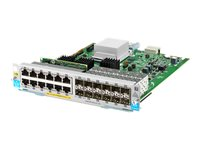 HPE - Ekspansionsmodul - Gigabit Ethernet (PoE+) x 12 + Gigabit SFP x 12 - for HPE Aruba 5406R, 5406R 16, 5406R 44, 5406R 8-port, 5406R zl2, 5412R, 5412R 92, 5412R zl2 J9989A