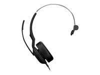 Jabra Evolve2 50 MS Mono - Headset - på øret - kablet - aktiv støjfjerning - USB-C - sort - Zoom Certified, Certified for Microsoft Teams, Cisco Webex Certified, Alcatel-Lucent Certified, Unify Certified, Google Meet Certified, Amazon Chime Certified 25089-899-899