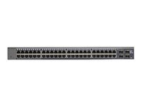 NETGEAR Smart GS748T - V5 - switch - L3 Lite - Administreret - 48 x 10/100/1000 + 2 x Gigabit SFP + 2 x combo Gigabit SFP - desktop, monterbar på stativ GS748T-500EUS