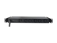 APC Basic Rack PDU - Strømfordelingsenhed (rackversion) - AC 208 V - tre faser - input: Hubbell CS8365C - output-stikforbindelser: 6 (IEC 60320 C19) - 1U - 2.4 m ledning - for P/N: SMTL1000RMI2UC, SMX1000C, SMX1500RM2UC, SMX1500RM2UCNC, SMX750C, SMX750CNC AP7516