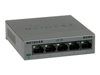 NETGEAR GS305 - Switch - ikke administreret - 5 x 10/100/1000 - desktop, væg-monterbar GS305-300PES