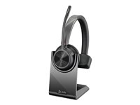 HP Poly Voyager 4310-M - Voyager 4300 UC series - headset - på øret - Bluetooth - trådløs, kablet - USB-C - sort - Certified for Microsoft Teams 77Y97AA