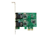 StarTech.com Dual Port Gigabit PCI Express Server Network Adapter Card - 1 Gbps PCIe NIC - Dual Port Server Adapter - 2 Port Ethernet Card (ST1000SPEXD4) - Netværksadapter - PCIe lavprofil - Gigabit Ethernet x 2 - for P/N: ET91000SM10, ET91000SM20 ST1000SPEXD4