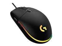 Logitech Gaming Mouse G102 LIGHTSYNC - Mus - højrehåndet - optisk - 6 knapper - kablet - USB - sort 910-005823