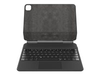Belkin Connect Pro - Tastatur og folio-kasse (beskyttende etui) - med magnetisk stander - med touchpad - bagbelyst - trådløs - Bluetooth - QWERTY BBZ002AY-V1