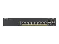Zyxel GS1920-8HPv2 - Switch - smart - 8 x 10/100/1000 (PoE+) + 2 x combo Gigabit SFP - desktop, væg-monterbar - PoE+ (130 W) GS1920-8HPV2-EU0101F