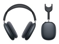 Apple AirPods Max - 2. generation - hovedtelefoner med mik. - fuld størrelse - Bluetooth - trådløs - aktiv støjfjerning - midnat MWW43DN/A