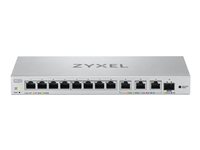 Zyxel XGS1250-12 - Switch - Administreret - 8 x 10/100/1000 + 3 x 1/2.5/5/10GBase-T + 1 x 1 Gigabit / 10 Gigabit SFP+ - desktop XGS1250-12-ZZ0102F