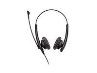 Jabra BIZ 1100 Duo - Headset - på øret - kablet - 3,5 mm jackstik - sort - akademisk - Certified for Microsoft Teams, Zoom Certified 1159-0139-EDU