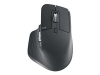 Logitech Master Series MX Master 3S - Mus - ergonomisk - optisk - 7 knapper - trådløs - 2.4 GHz, Bluetooth - Logitech Logi Bolt USB-modtager - grafit 910-006559