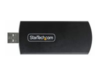 StarTech.com Wi-Fi 6E USB Adapter/Dongle, For Desktop/Laptop PC, Wireless NIC w/Foldable Antenna, WiFi Adapter Supports 802.11 b/g/n/ac/ax, 2.4/5/6 GHz Network Compatible - Netværksadapter - USB 3.0 - Wi-Fi 6E - sort AX54005A-USB-WIFI-6E