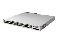Cisco Catalyst 9300L - Network Essentials - switch - L3 - 48 x 10/100/1000 + 4 x 10 Gigabit SFP+ (uplink) - monterbar på stativ - med 10 års Network Essentials C9300L-48T-4G-10E