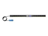Eaton G4 - Strømfordelingsenhed (rackversion) - målt input - AC 200-240 V - 3.7 kW - 1-faset - Ethernet 10/100/1000 - input: IEC 60309 16A - output-stikforbindelser: 24 (12 x IEC 60320 C13, 12 x IEC 60320 C39) - 0U - 3 m ledning - sort EVMAF116A
