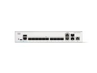 Cisco Catalyst 1300-12XS - Switch - L3 - smart - 10 x 10 Gigabit SFP+ + 2 x combo 10 Gigabit SFP+/RJ-45 - monterbar på stativ C1300-12XS