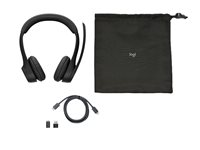 Logitech Zone 305 - Headset - på øret - Bluetooth - trådløs - USB-C via Bluetooth adapter - støjisolerende - Certified for Zoom Rooms, Google Meet Certified, Works With Chromebook Certified, Works With Google Voice 981-001453