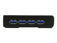 StarTech.com 4-Port USB 3.0 SuperSpeed Hub with Power Adapter - Portable Multiport USB-A Dock IT Pro - USB Port Expansion Hub for PC/Mac (ST4300USB3) - Hub - 4 x SuperSpeed USB 3.0 - desktop ST4300USB3EU