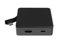 ZAGG - Hub - 1 x USB-C (Power Delivery 3.0) + 1 x USB-C (strømgennemløb) + 1 x USB-A 3.0 + 1 x HDMI - desktop 109913194