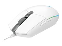 Logitech Gaming Mouse G203 LIGHTSYNC - Mus - optisk - 6 knapper - kablet - USB - hvid 910-005797