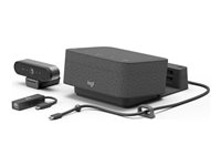 Logitech Logi Dock Focus Room Kit - Videokonferencepakke (Logitech Logi Dock, Logitech BRIO Ultra HD Pro Webcam) - Certified for Microsoft Teams 991-000457