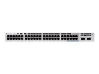 Cisco Catalyst 9200 - Network Essentials - switch - L3 - smart - 40 x 10/100/1000 (PoE+) + 8 x 100/1000/2.5G/5G/10GBase-T - monterbar på stativ - PoE+ (740 W) C9200-48PXG-E
