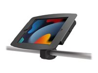 Compulocks iPad 10.2" Space Enclosure Rail Mount - Monteringssæt (skinne montering, indelukke) - for tablet - låsbar - højglansaluminium - sort - skærmstørrelse: 10.2" - monteringsgrænseflade: 100 x 100 mm - for Apple 10.2-inch iPad (7. generation, 8. generation, 9. generation) TMR01B102IPDSB