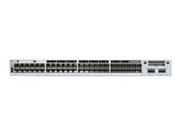 Cisco Catalyst 9300L - Network Essentials - switch - L3 - Administreret - 36 x 10/100/1000 (UPOE) + 2 x 40Gb Ethernet + 12 x 1/2.5/5/10GBase-T - monterbar på stativ - UPOE (675 W) C9300L-48UXG-2Q-E
