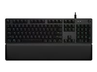 Logitech Gaming G513 - Tastatur - bagbelyst - USB - Nordisk - tastkontakt: GX Brown Tactile - kulsort 920-009327