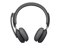Logitech Zone Wireless 2 - Headset - på øret - Bluetooth - trådløs - aktiv støjfjerning - USB-C via Bluetooth adapter - grafit - Certified for Microsoft Teams 981-001152