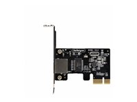 StarTech.com 1-Port Gigabit PCIe Network Adapter Card, TAA Compliant - Netværksadapter - PCIe lavprofil - Gigabit Ethernet x 1 - sort - TAA-kompatibel ST1000SPEX2LT