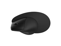 HP 925 - Lodret mus - ergonomisk - 6 knapper - trådløs - Bluetooth 5.3, 2.4 GHz - trådløs modtager (USB) - sort - 100 % papirbaseret indpakning 6H1A5AA#ABB