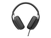 Logitech Zone Vibe Wireless - Headset - fuld størrelse - Bluetooth - trådløs - støjisolerende - grafit - Certified for Microsoft Teams 981-001441