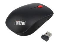 Lenovo ThinkPad Essential Wireless Mouse - Mus - optisk - 3 knapper - trådløs - 2.4 GHz - trådløs modtager (USB) - Campus 4X30M56887