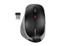 CHERRY MW 8C ERGO - Mus - ergonomisk - optisk - 6 knapper - trådløs - 2.4 GHz, Bluetooth 4.0 - trådløs modtager (USB) - sort JW-8600