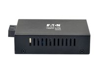 Eaton Tripp Lite Series Gigabit Multimode Fiber to Ethernet Media Converter, 10/100/1000 SC, International Power Supply, 850 nm, 550 m (1,804 ft.) - Fibermedieomformer - 1GbE - 10Base-T, 100Base-TX, 1000Base-T - RJ-45 / SC multimodus - op til 550 m - 850 nm N785-INT-SC-MM