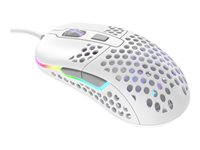 CHERRY Xtrfy M42 - Mus - RGB - optisk - 5 knapper - kablet - USB - hvid M42-RGB-WHITE