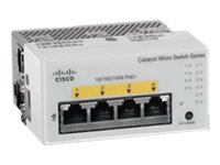 Cisco Catalyst Micro Switches CMICR-4PC - Switch - 4 x 10/100/1000 (4 PoE+) + 1 x Gigabit SFP (uplink) + 1 - væg-monterbar CMICR-4PC