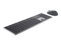 Dell Pro Plus Keyboard and Mouse KM7321W - Sæt med mus og tastatur - trådløs - 2.4 GHz, Bluetooth 5.0 - QWERTY - Pan Nordic - titan grå - med 3 years NBD Advance Exchange - for Latitude 7320 Detachable; XPS 17 9710 KM7321WGY-NOR