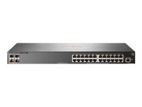 HPE Aruba 2930F 24G 4SFP+ - Switch - L3 - Administreret - 24 x 10/100/1000 + 4 x 1 Gigabit / 10 Gigabit SFP+ (uplink) - monterbar på stativ JL253A#ABB