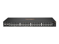 HPE Aruba 6000 48G 4SFP Switch - Switch - L3 - Administreret - 48 x 10/100/1000 + 4 x Gigabit SFP - side til side-luftstrøm - monterbar på stativ - AC 100 - 127 V/200 - 240 V R8N86A#ABB