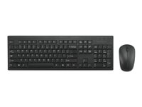 Kensington KM150 EQ - Sæt med mus og tastatur - full size - trådløs - 2.4 GHz - QWERTY - Pan Nordic - FSC-karton K75562PN